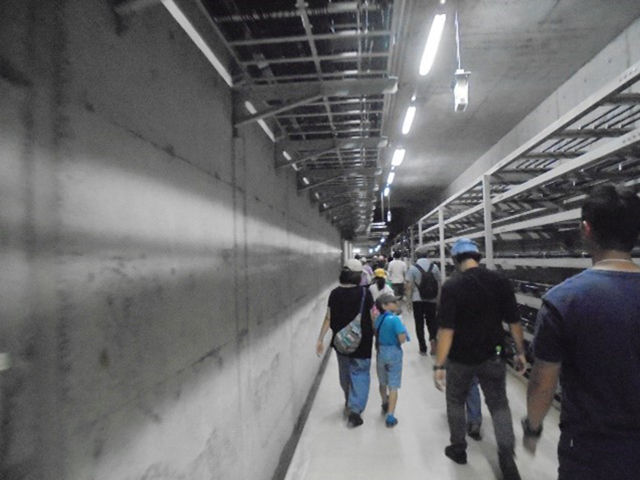 地下通路（共同溝）の見学の写真